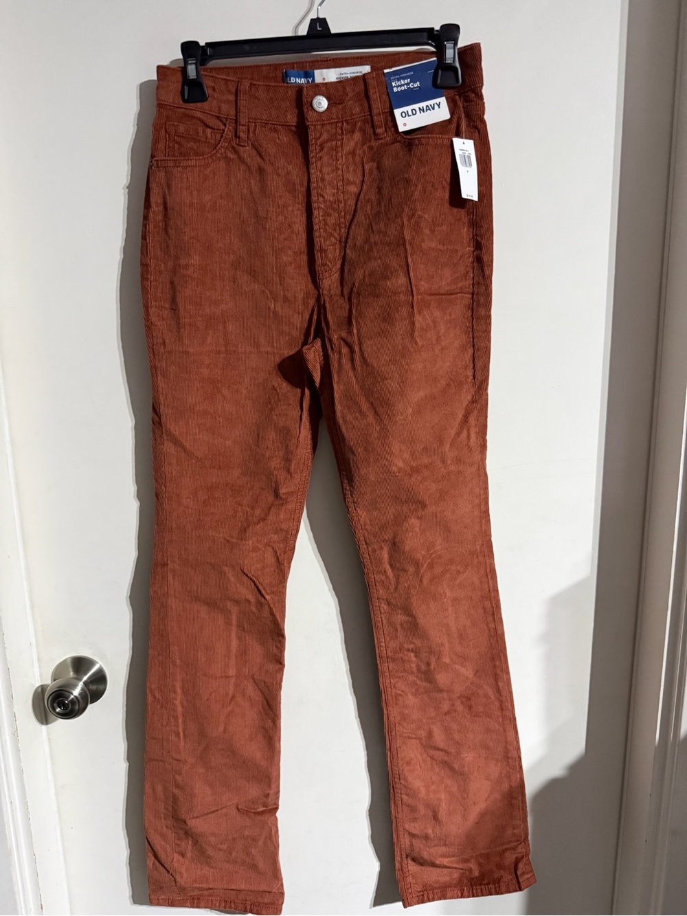 BNWT Women’s Old Navy Corduroy Extra High Rise Kicker Boot Cut Pants Size 0